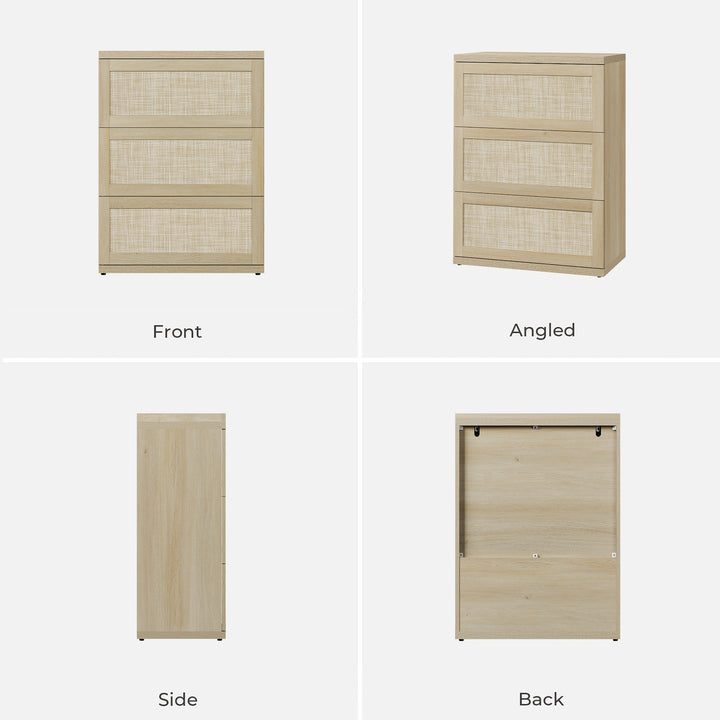 Zura Rattan Sectional Dresser, Large Size Option