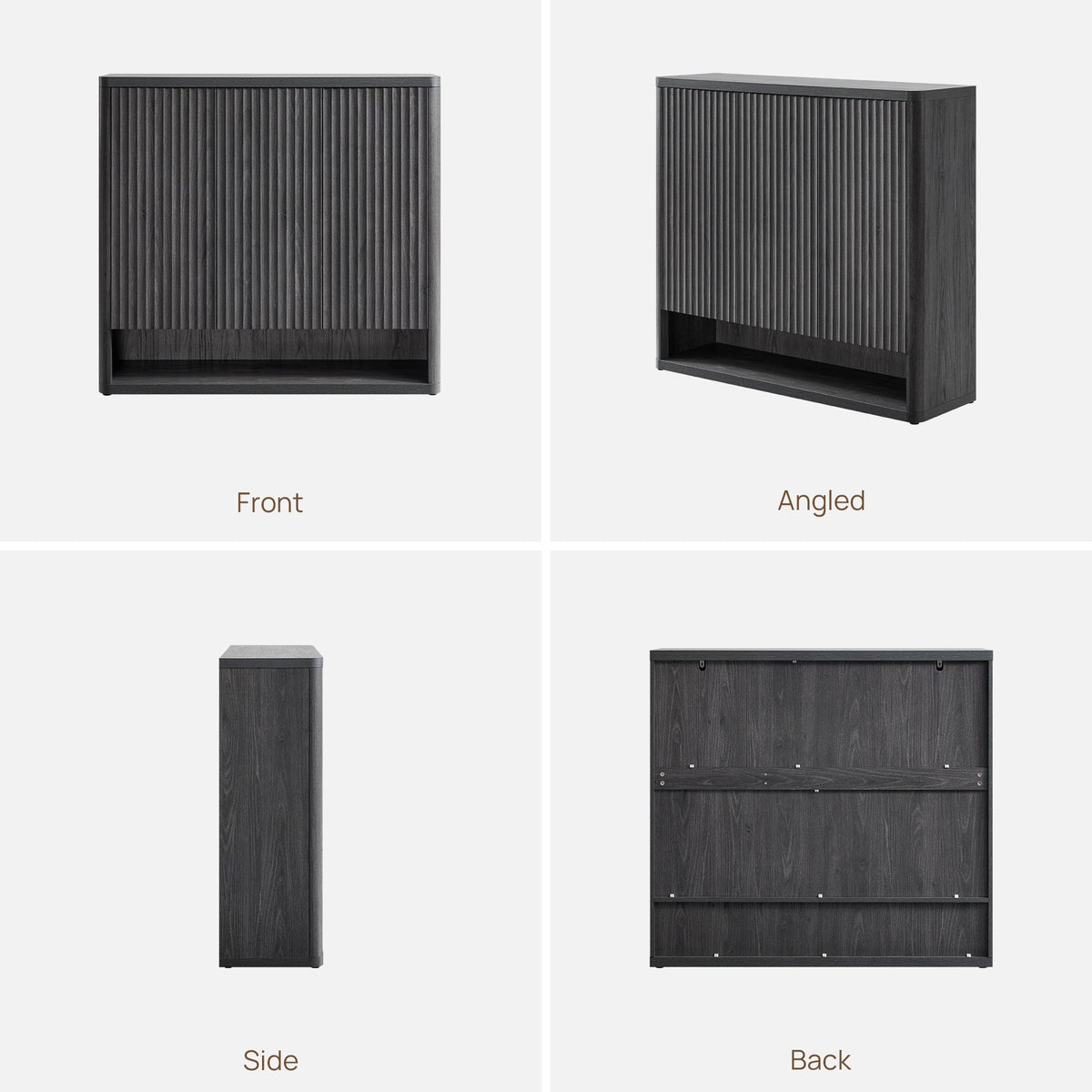 Cas Shoe Storage Cabinet with Doors, Set of 2