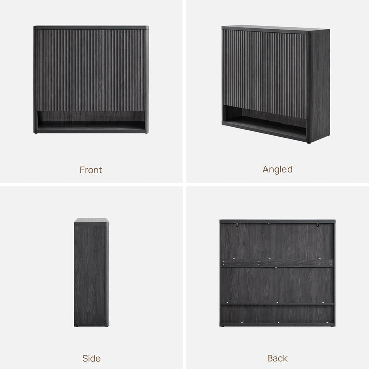 Cas Shoe Storage Cabinet with Doors, Set of 2