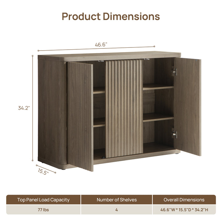 Cas TV Stand with 3 Doors
