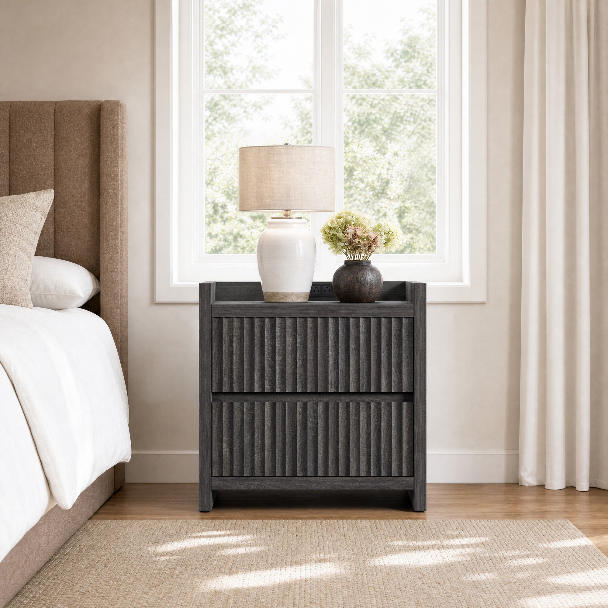 Prelude Nightstand with Charger Station