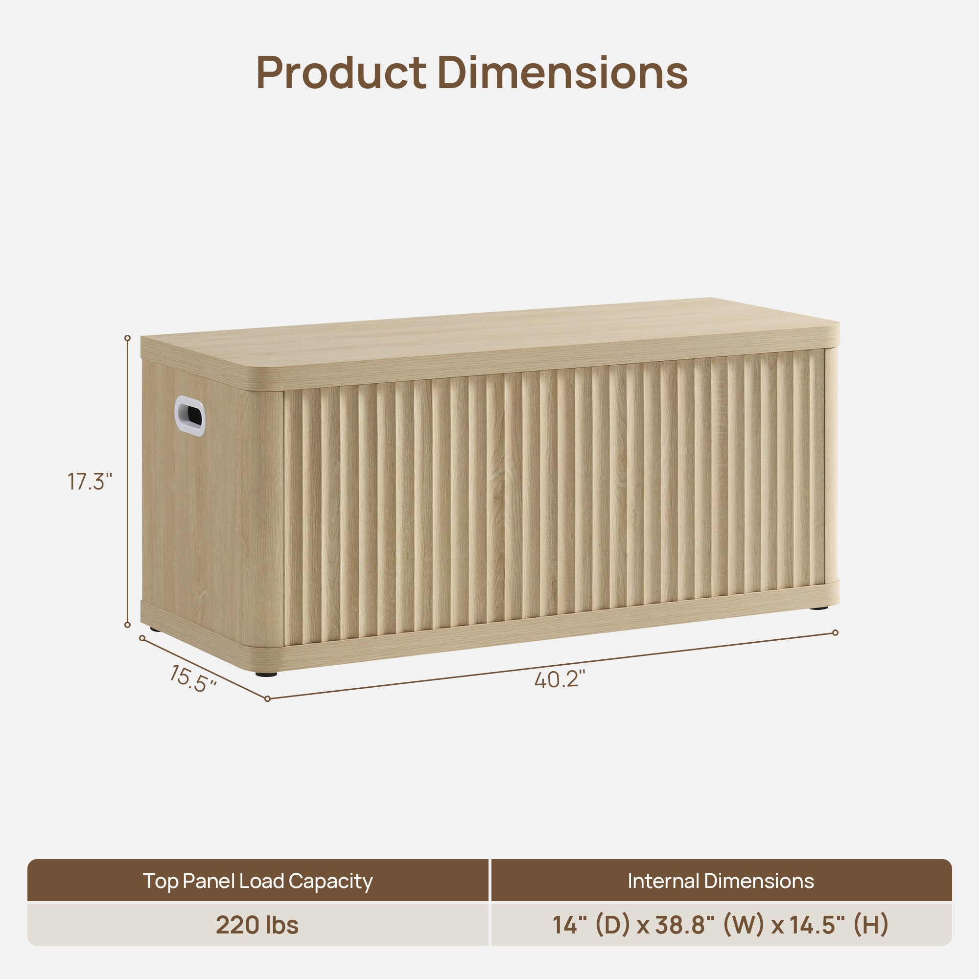 Cas Storage Shoe Bench with Flip-Top Lid