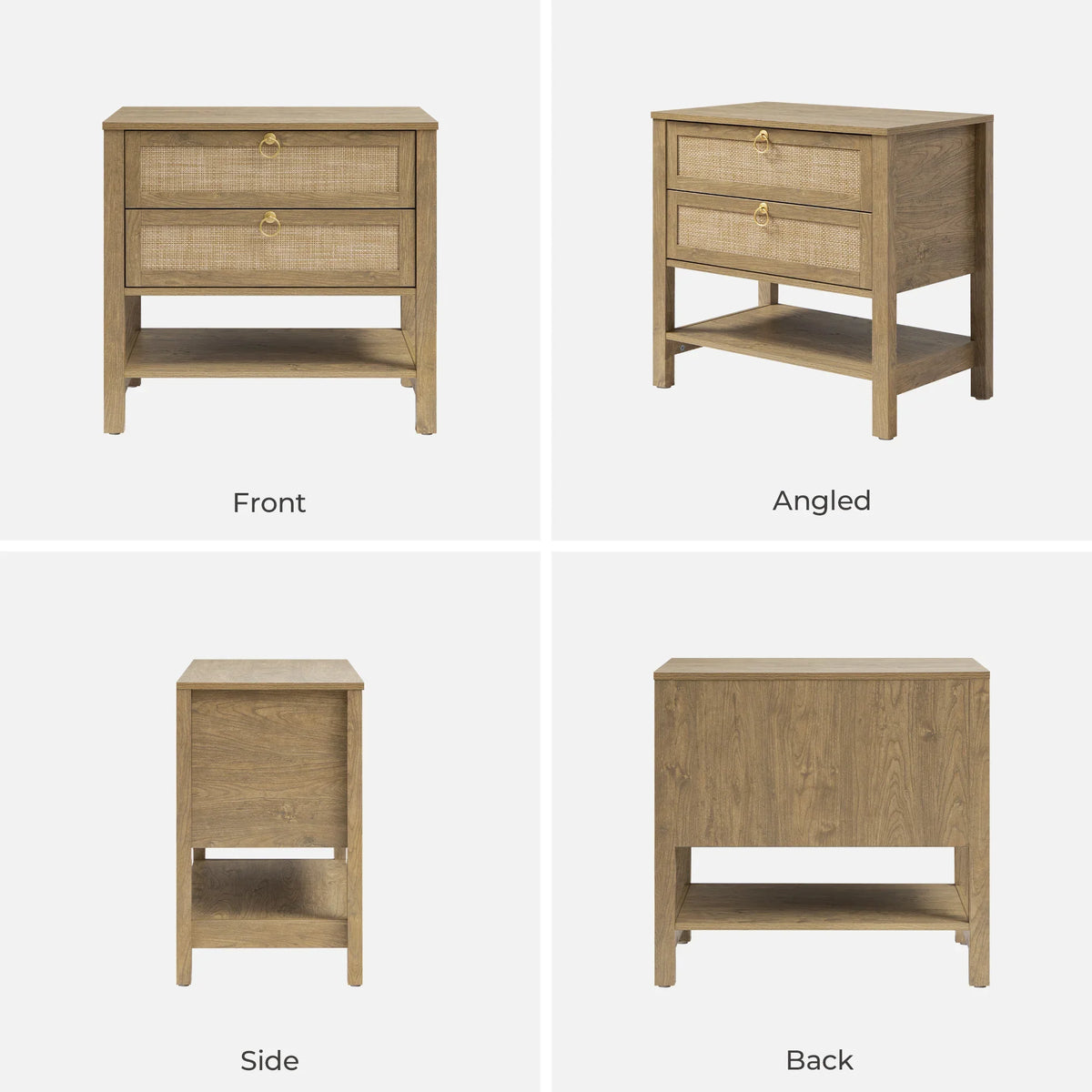 Terra Large Nightstand, 25.6Inch Height