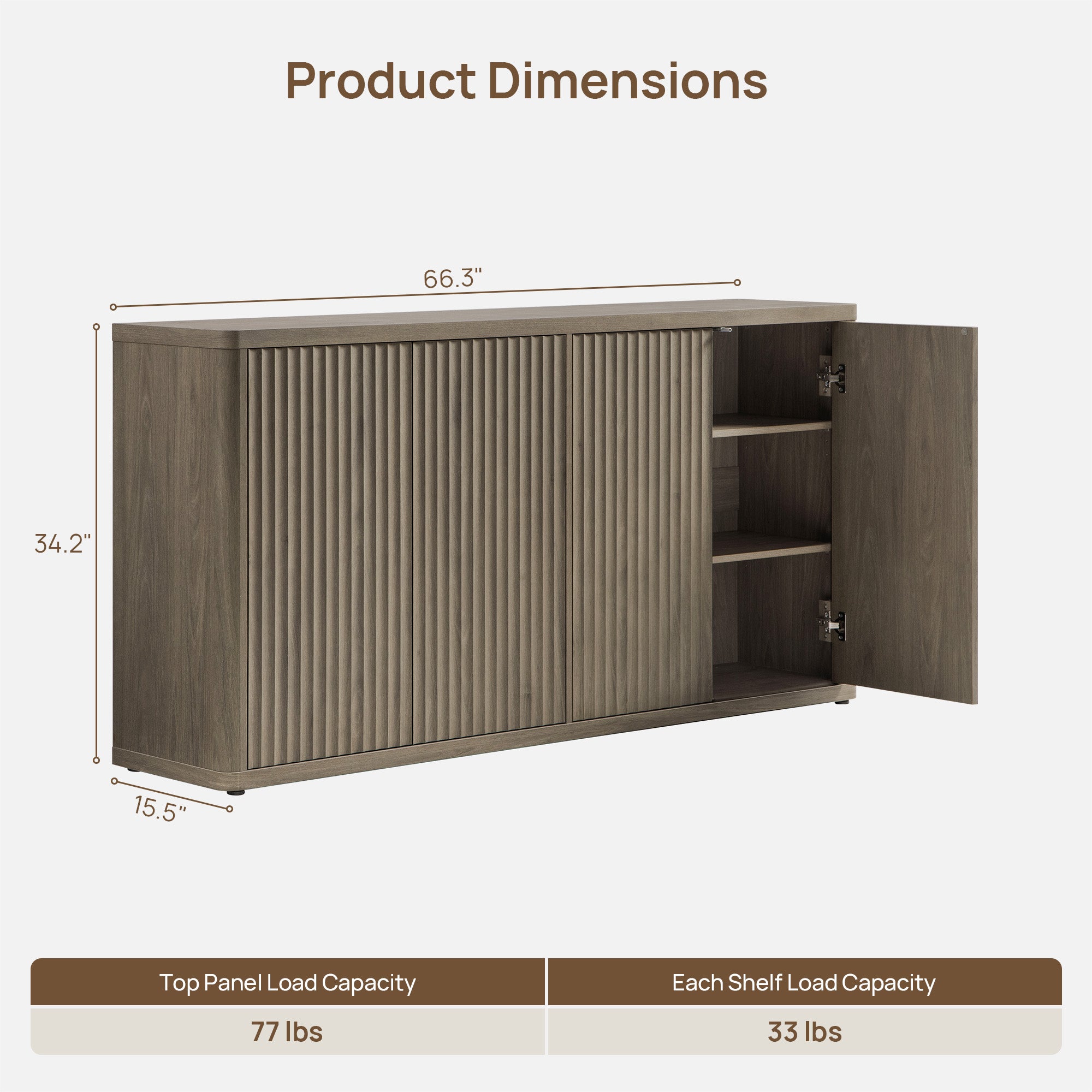 Cas Buffet Cabinets with 4 Doors