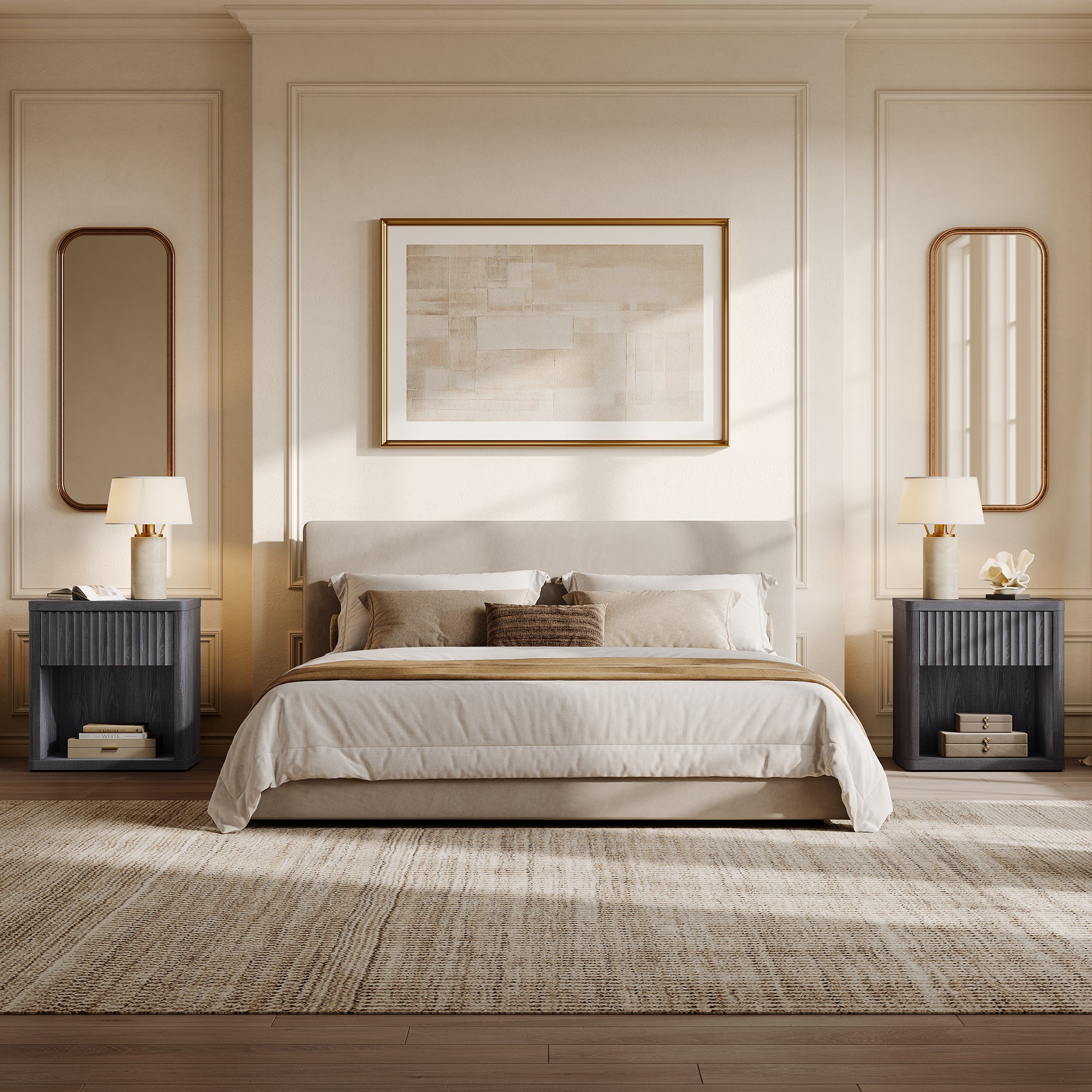 Stria Dresser and Night Tables Set