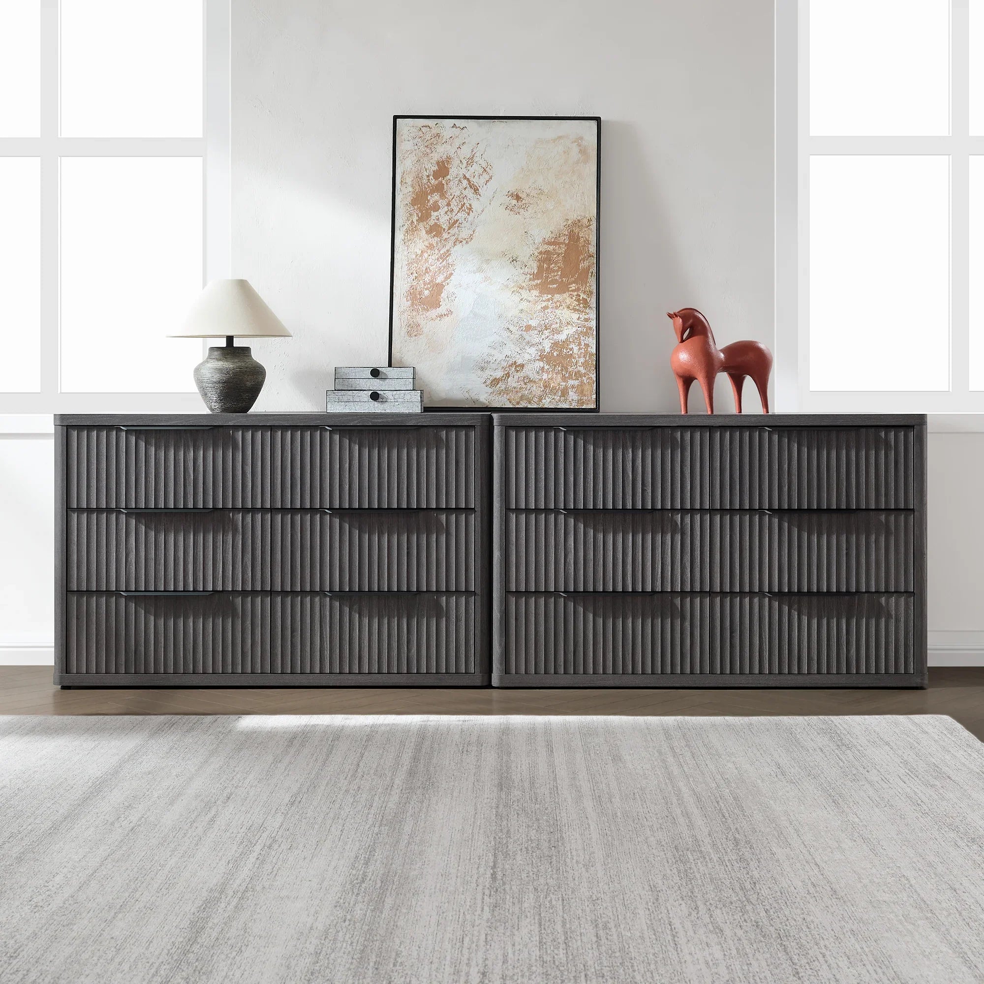 Cas Dresser Set, Black Handle