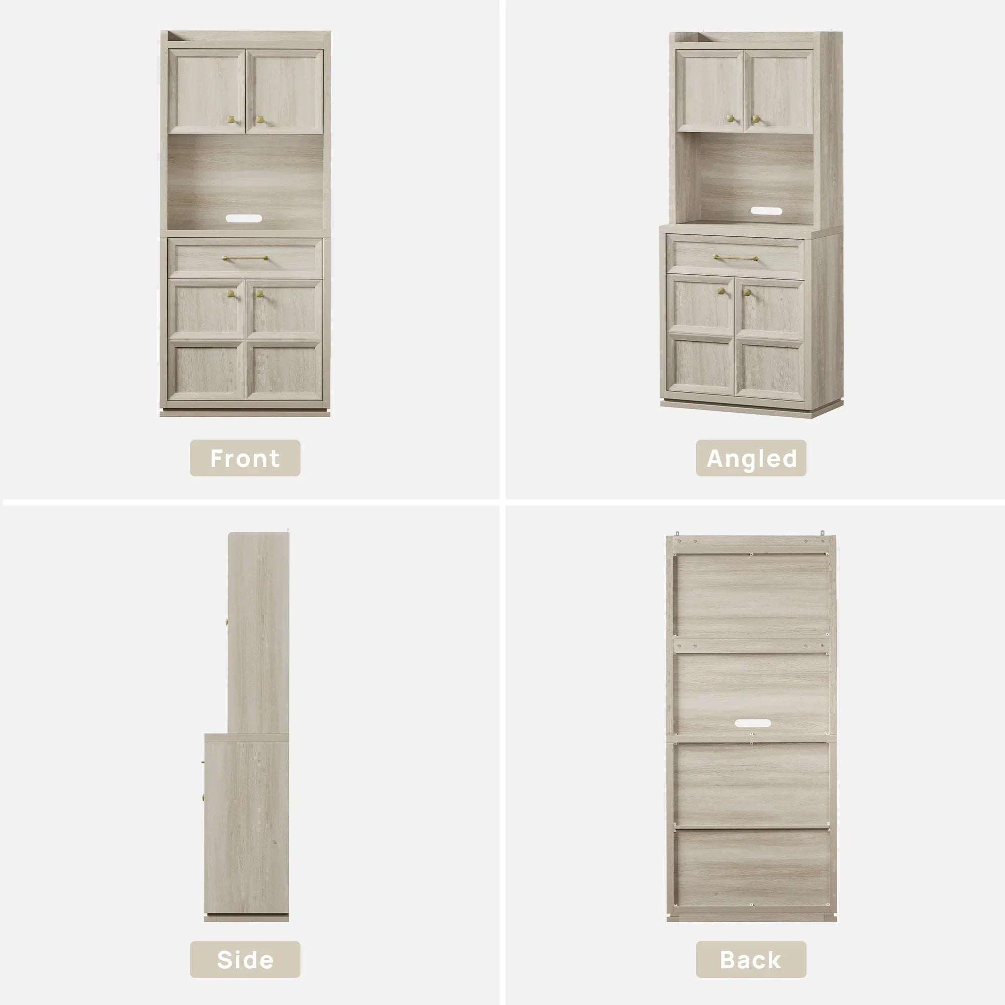 Helio Black Pantry Cabinet