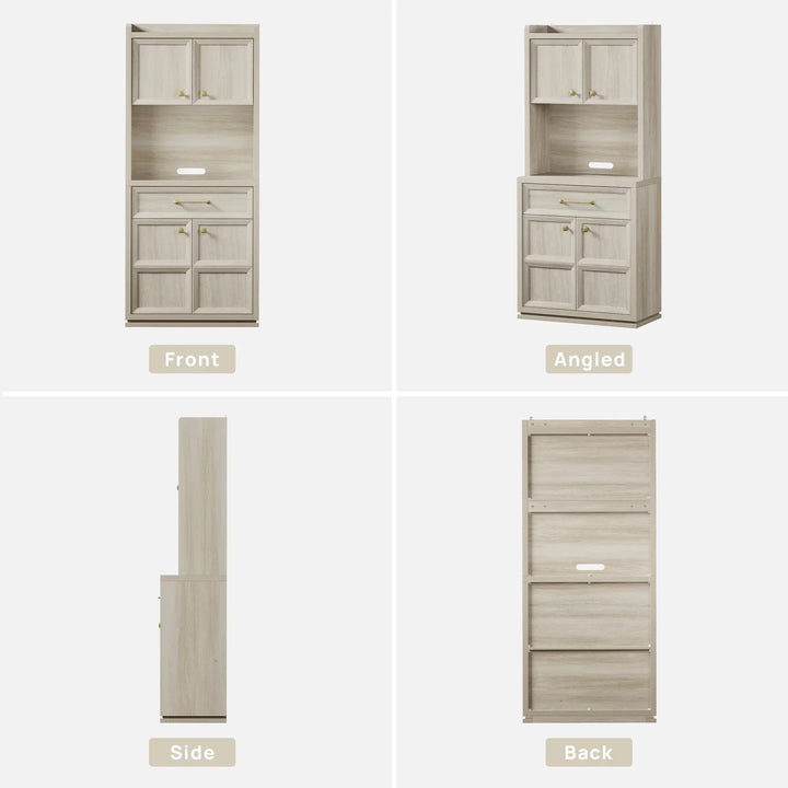 Helio Black Pantry Cabinet