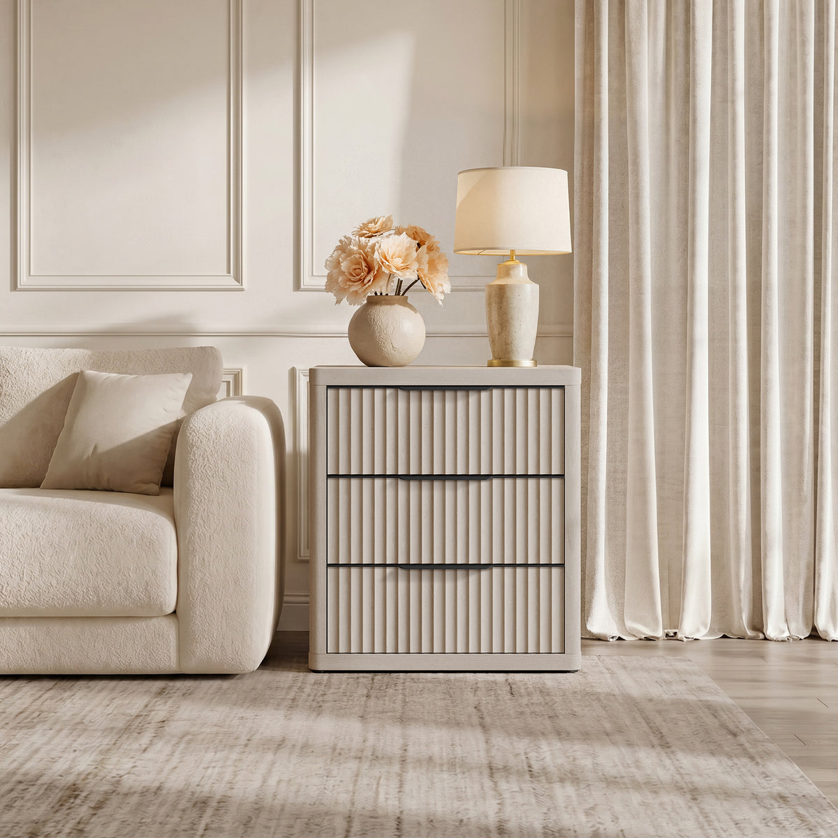 Stria 9-Drawer Dresser and Cas 3-Drawer Nightstand Set