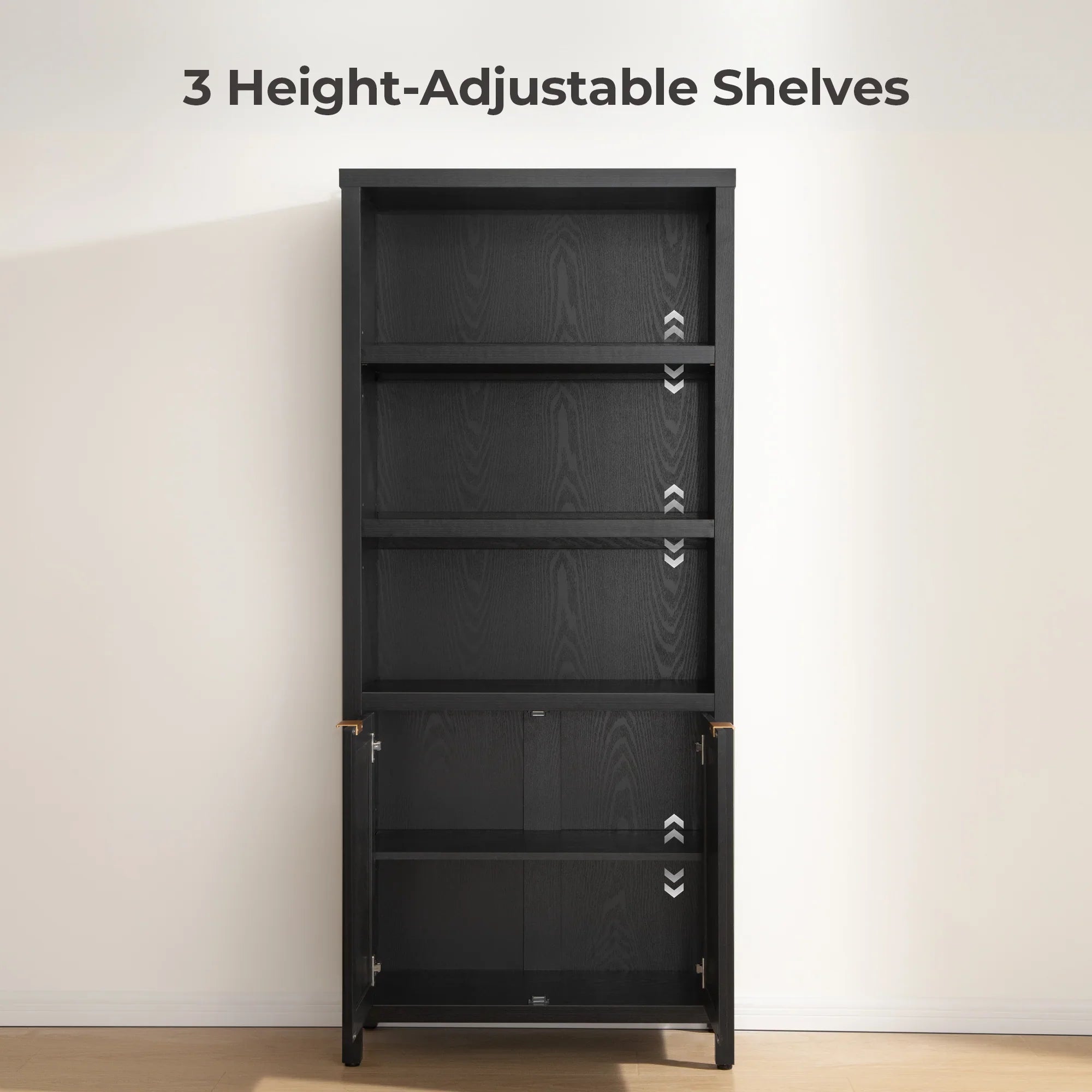 Savanna 70.9'' Tall Black Bookcase