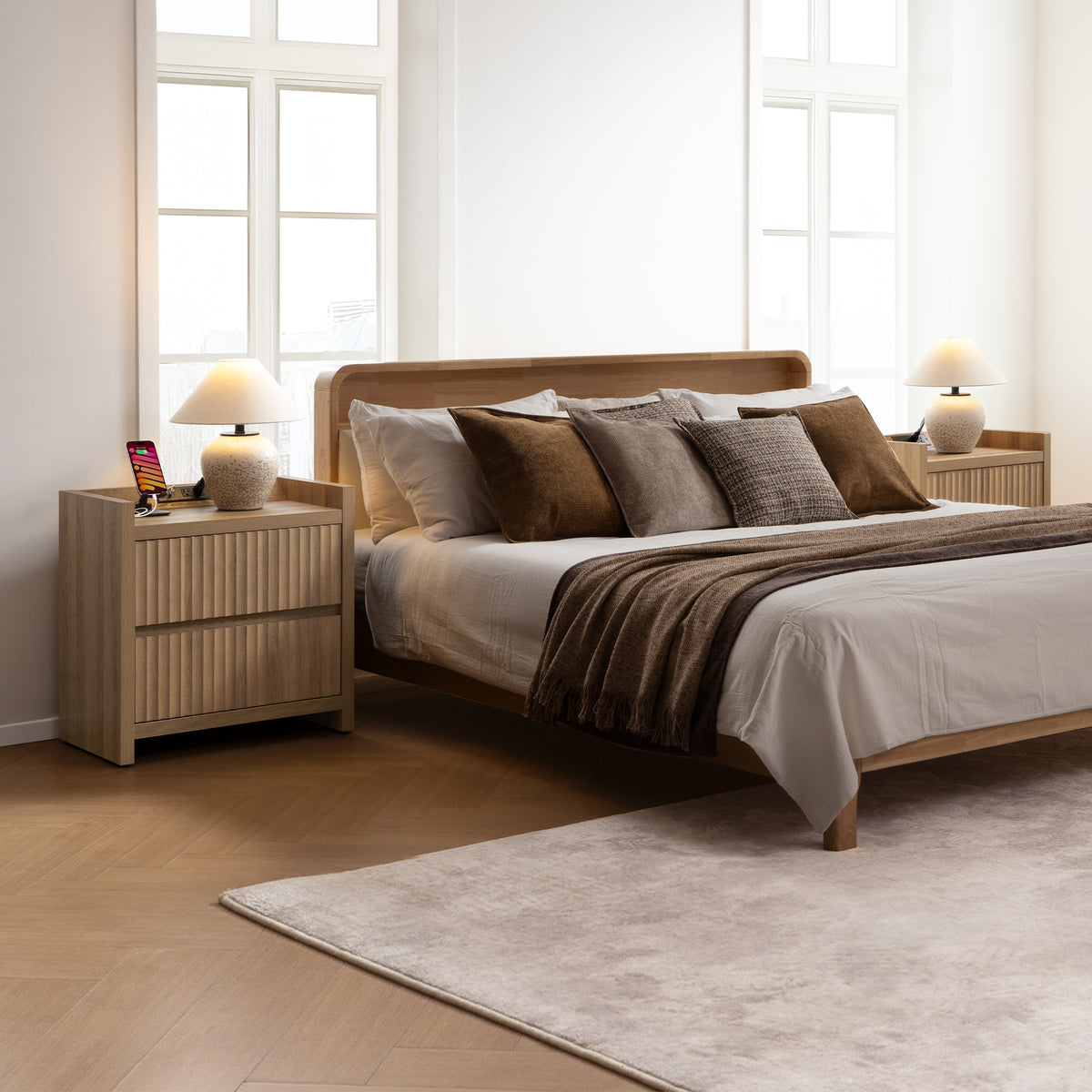 Prelude 6-Drawer Dresser and Nightstands Set