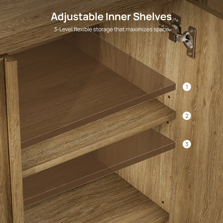 Ripple 2-Door Sideboard with Curved Edges