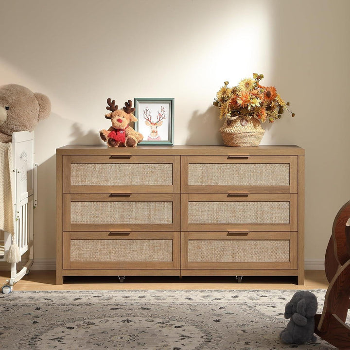 Savanna 6 Drawer Dresser, 56.85 Inch Wide