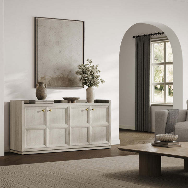 Helio Black Sideboard with 4 Doors