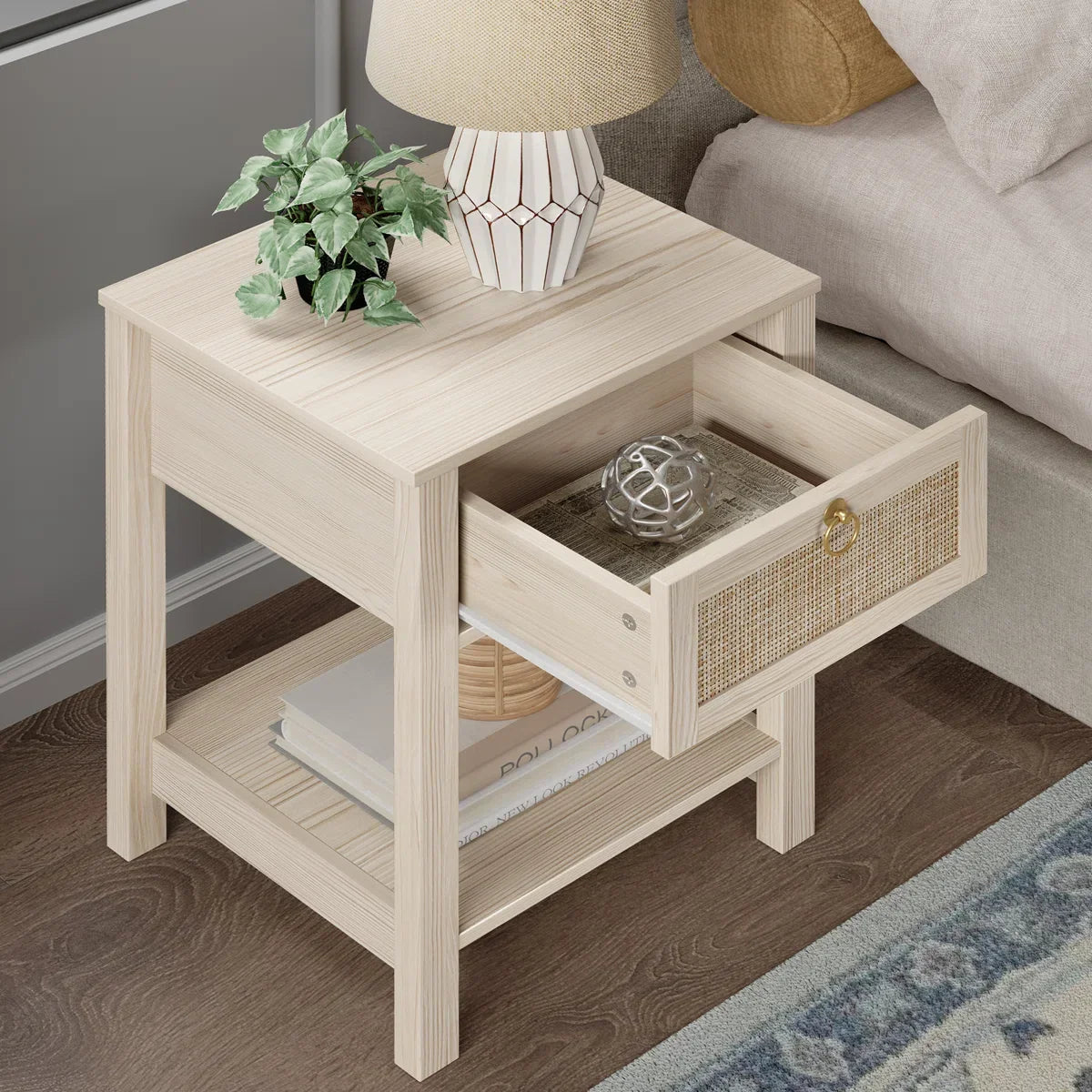 Terra 6 Drawers Dresser and 1 Drawer Nightstands Set