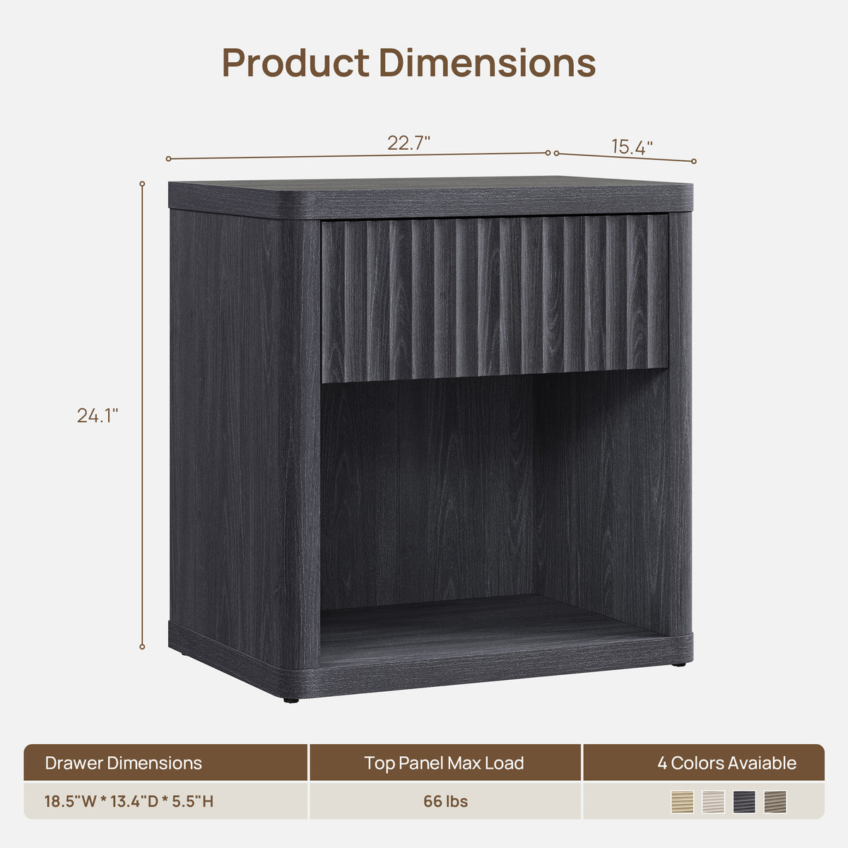 Stria 6 Drawers Dresser and Cas Nightstands Set