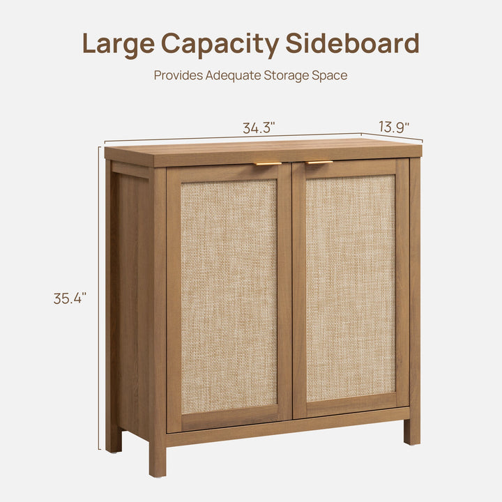 Savanna TV Console with Doors - 2 Pieces - Black Oak