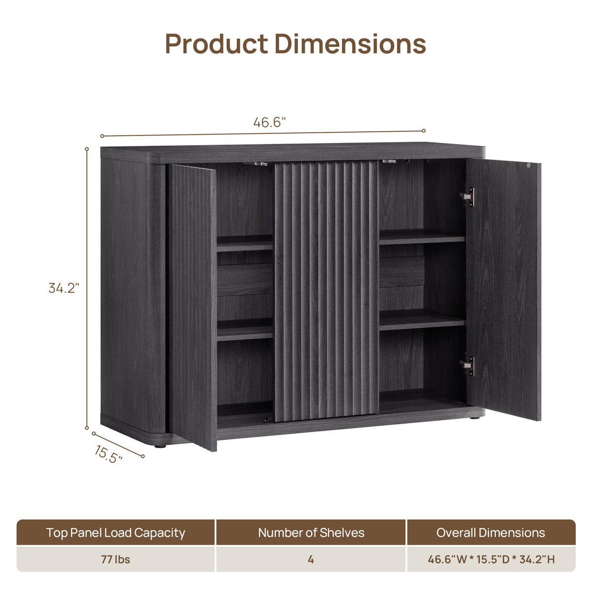 Cas 3-Door Sideboard