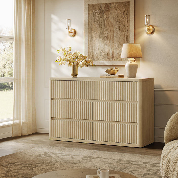 Cas 7 Drawers Dresser, 53.5Inch Wide