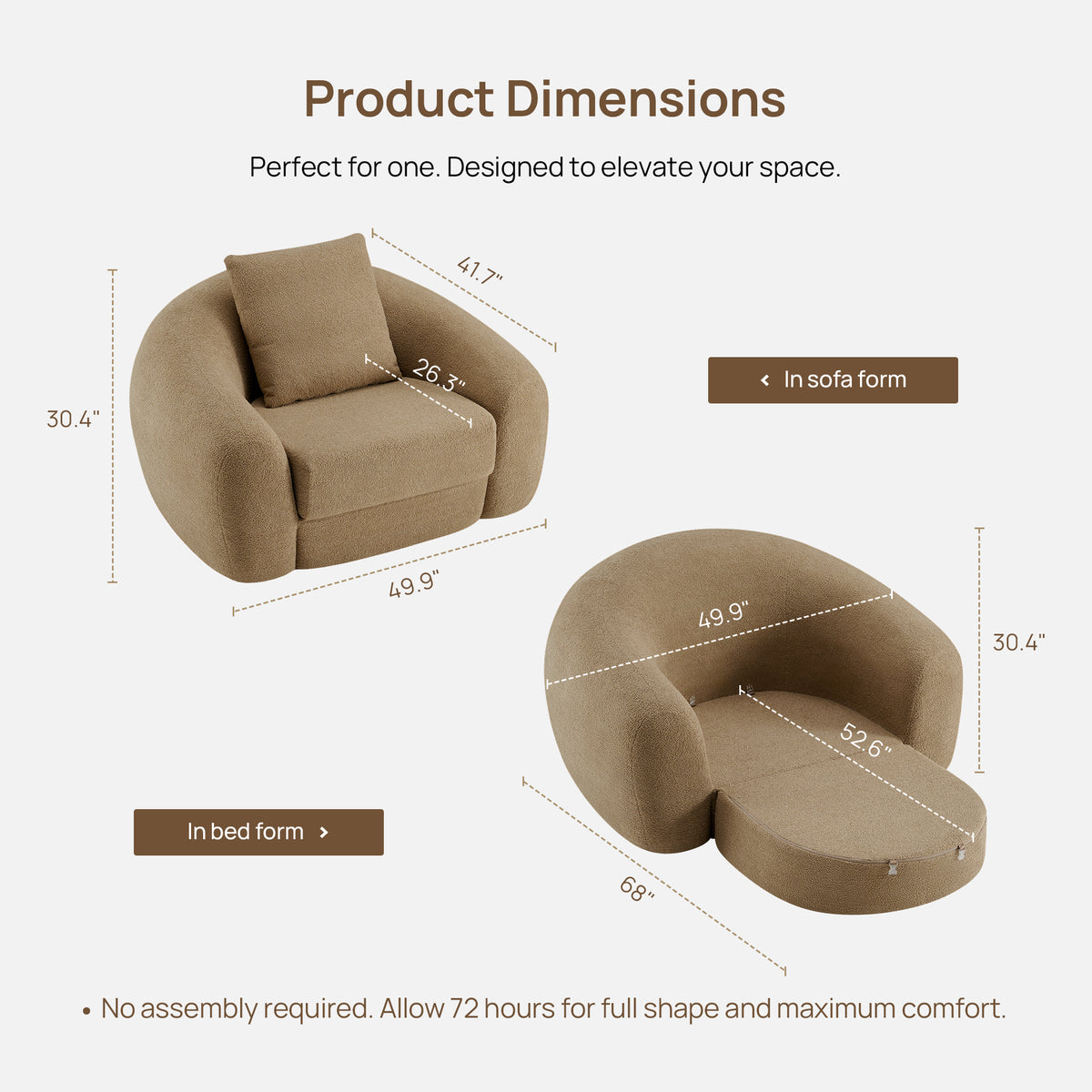 Nimbus Sofa Chair, Single Seat