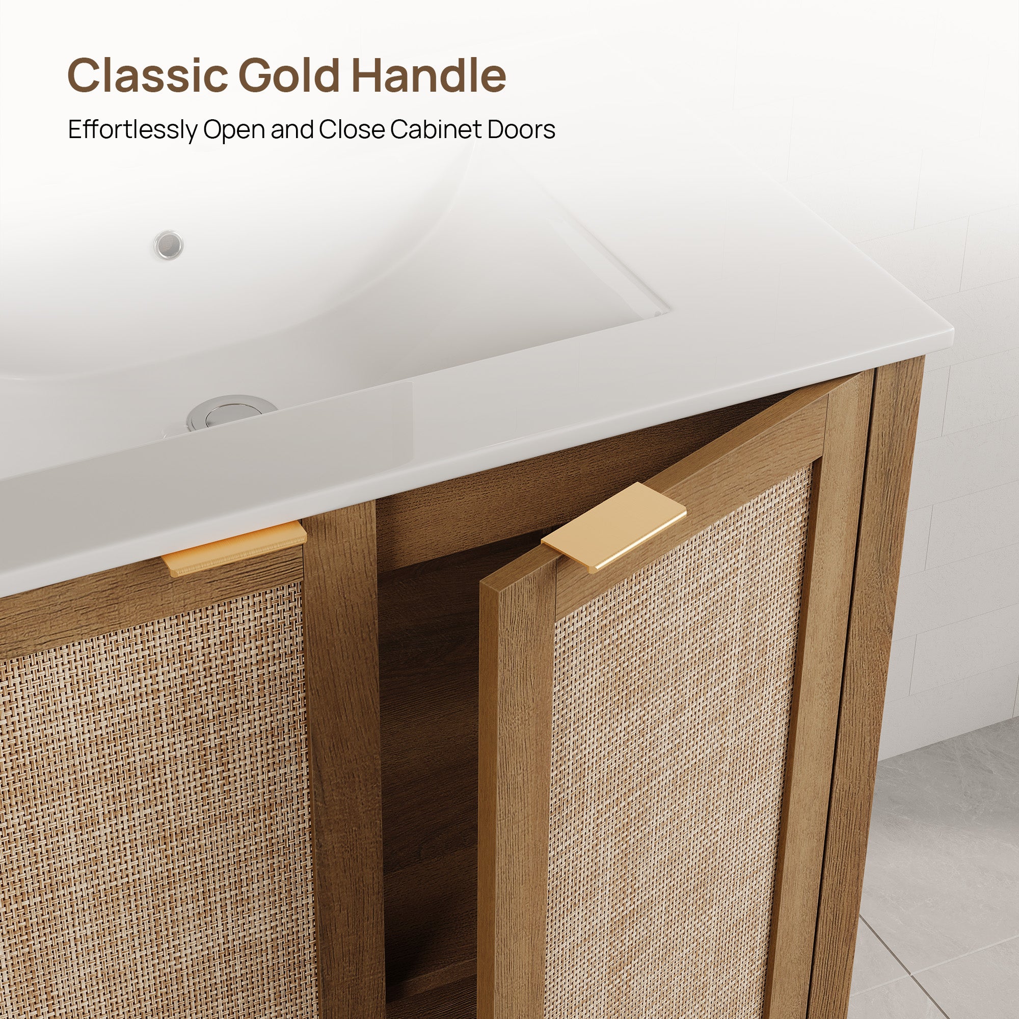 Savanna Vanity Cabinet with Sink and Storage