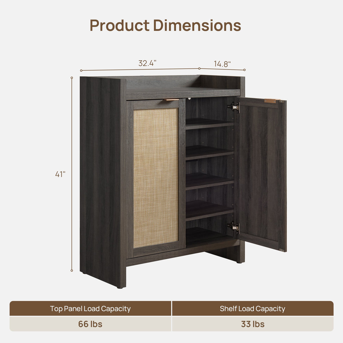 Savanna Entryway Table with 2 Doors, Set of 3