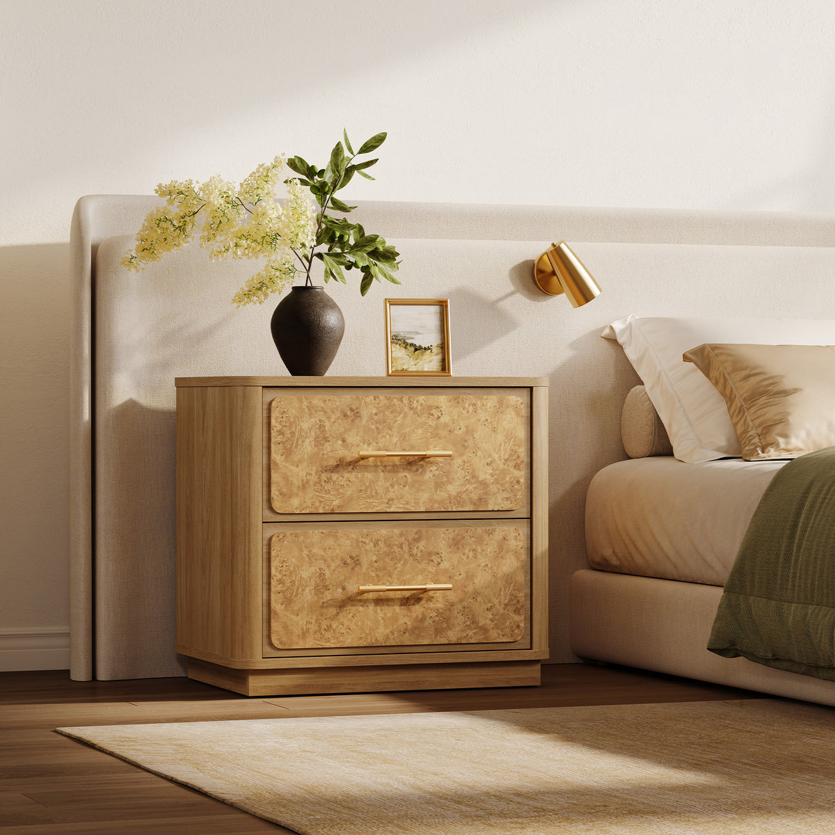 Burluxe Luxury Modern Dresser and Nightstands Sets