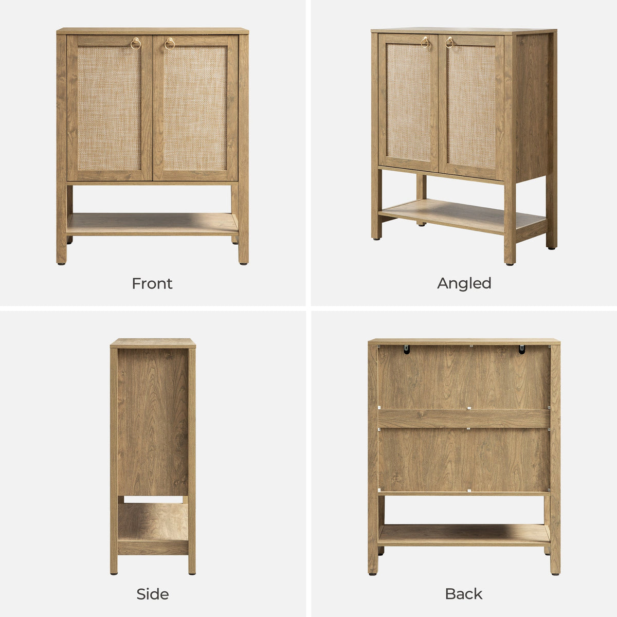 Terra Shoe Cabinet, 2 Doors - 3 Pieces - Carbon Cherry