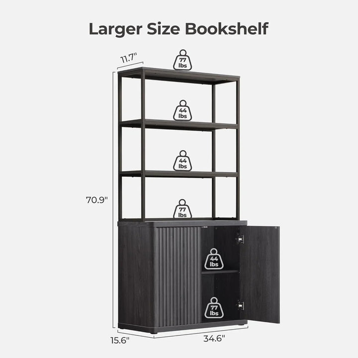 Cas Black Bookshelf