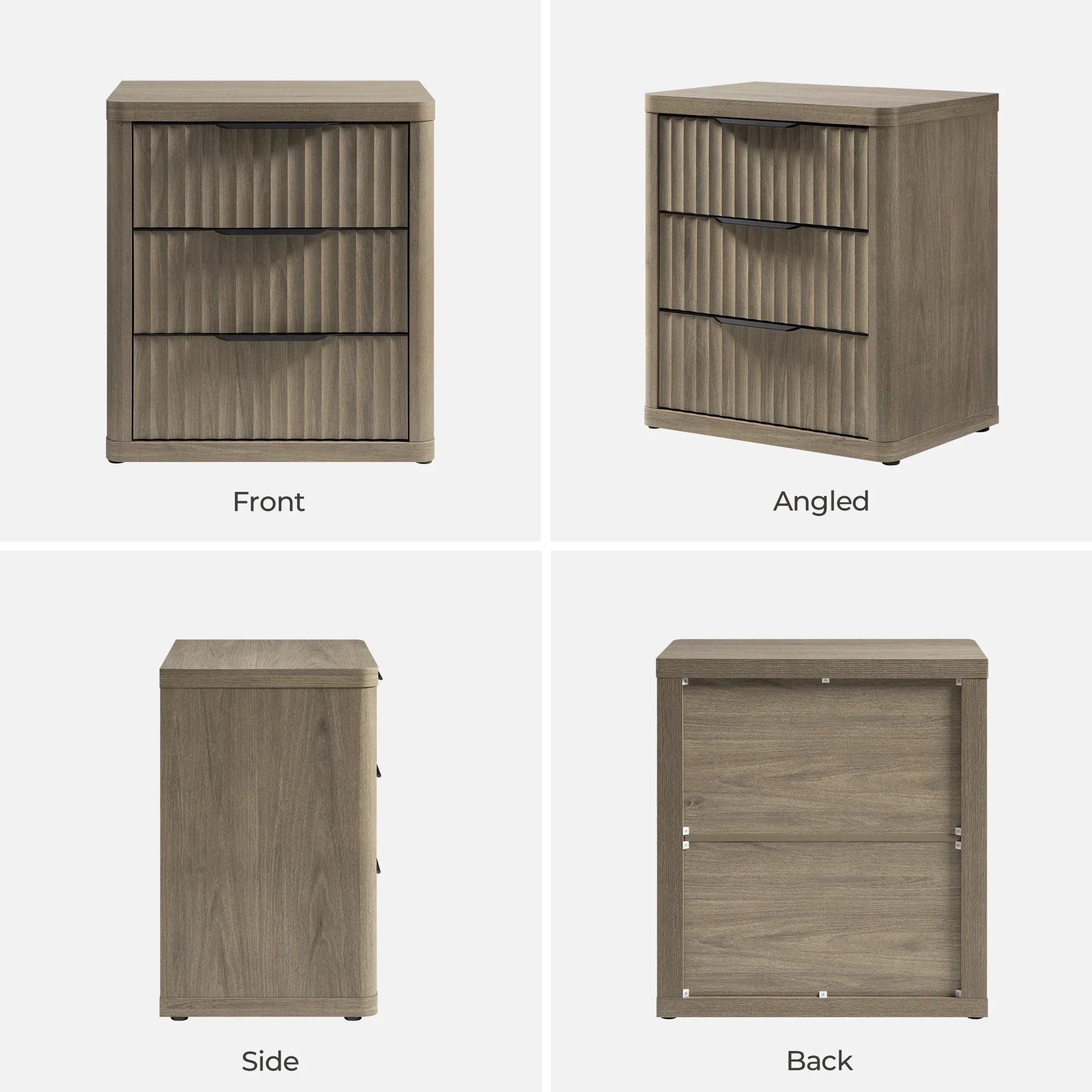 Cas 3 Drawers Nightstand (Test)