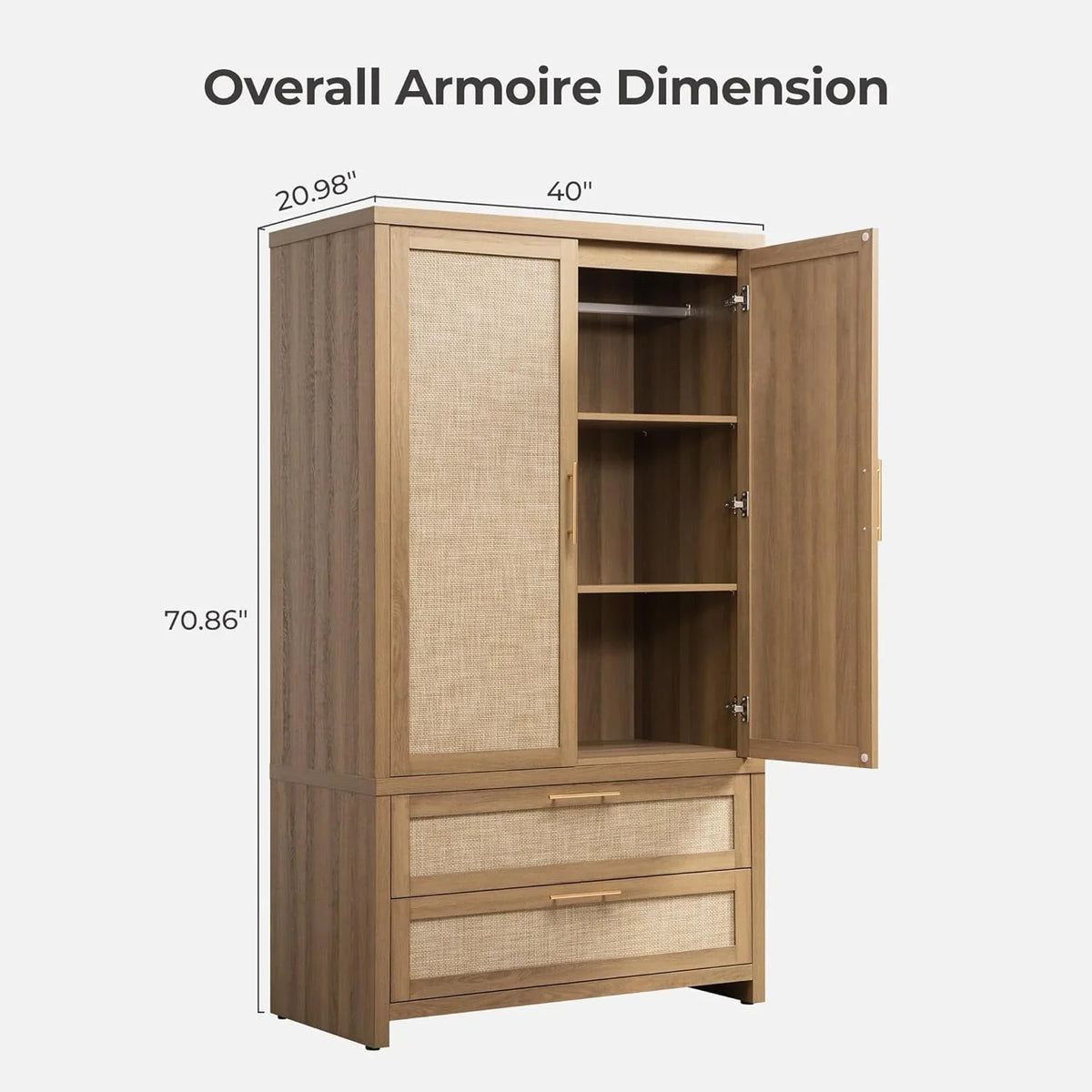 Savanna Vanity Table and Wardrobe Set