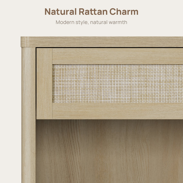 Zura 1-Drawer Nightstand, Boho Style