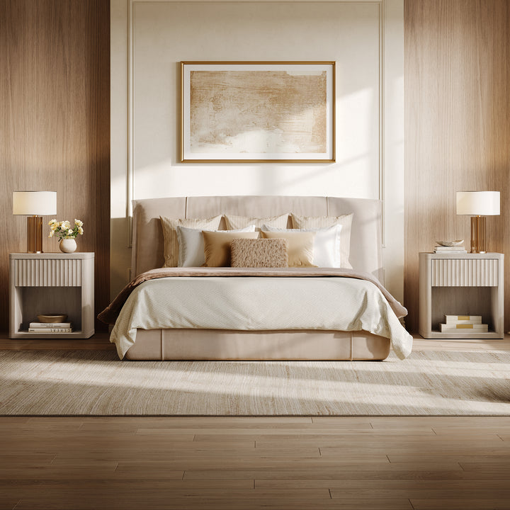 Stria Chest of Drawers and Nightstands Set