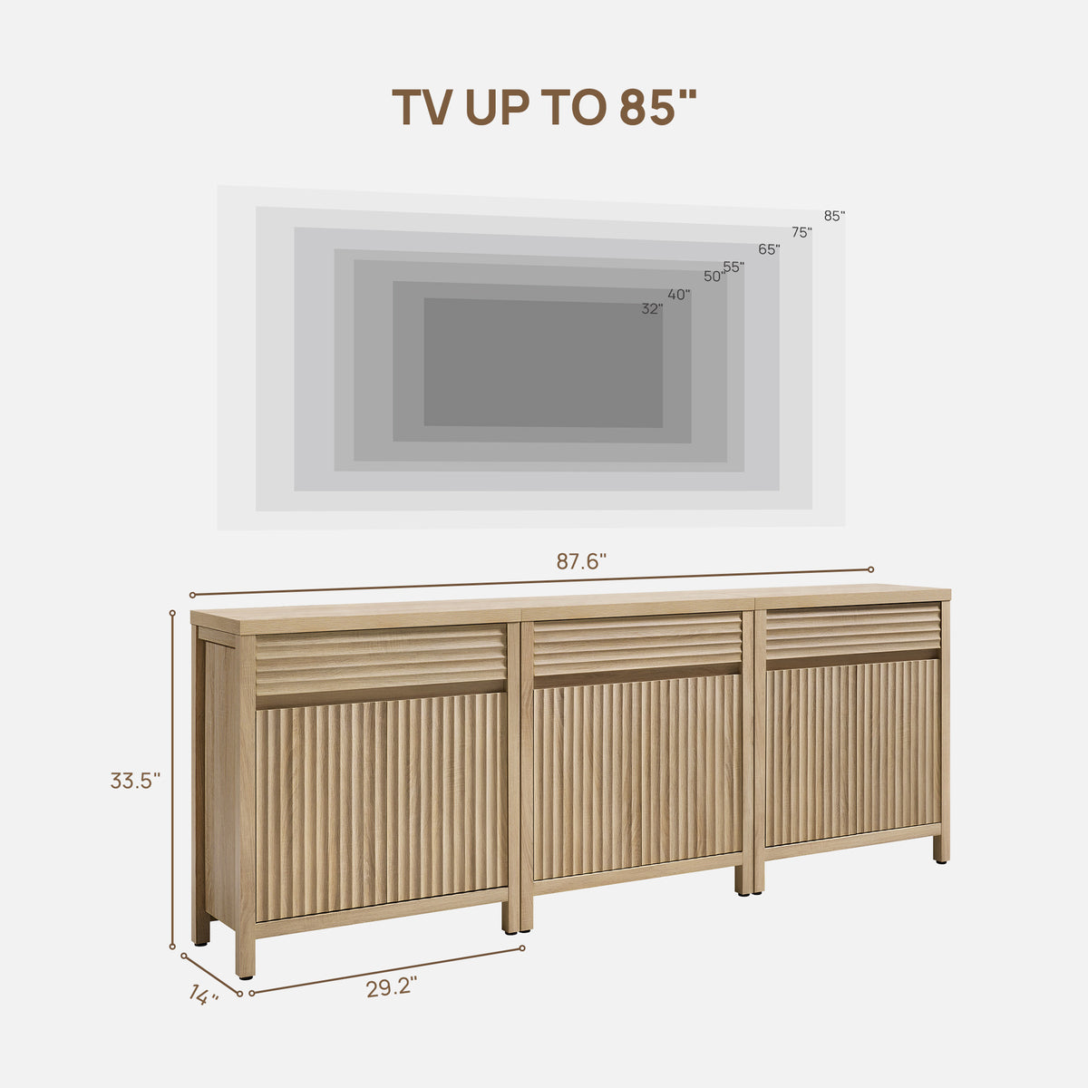 Prelude Modular TV Stand with Storage, up to 85-Inch TV