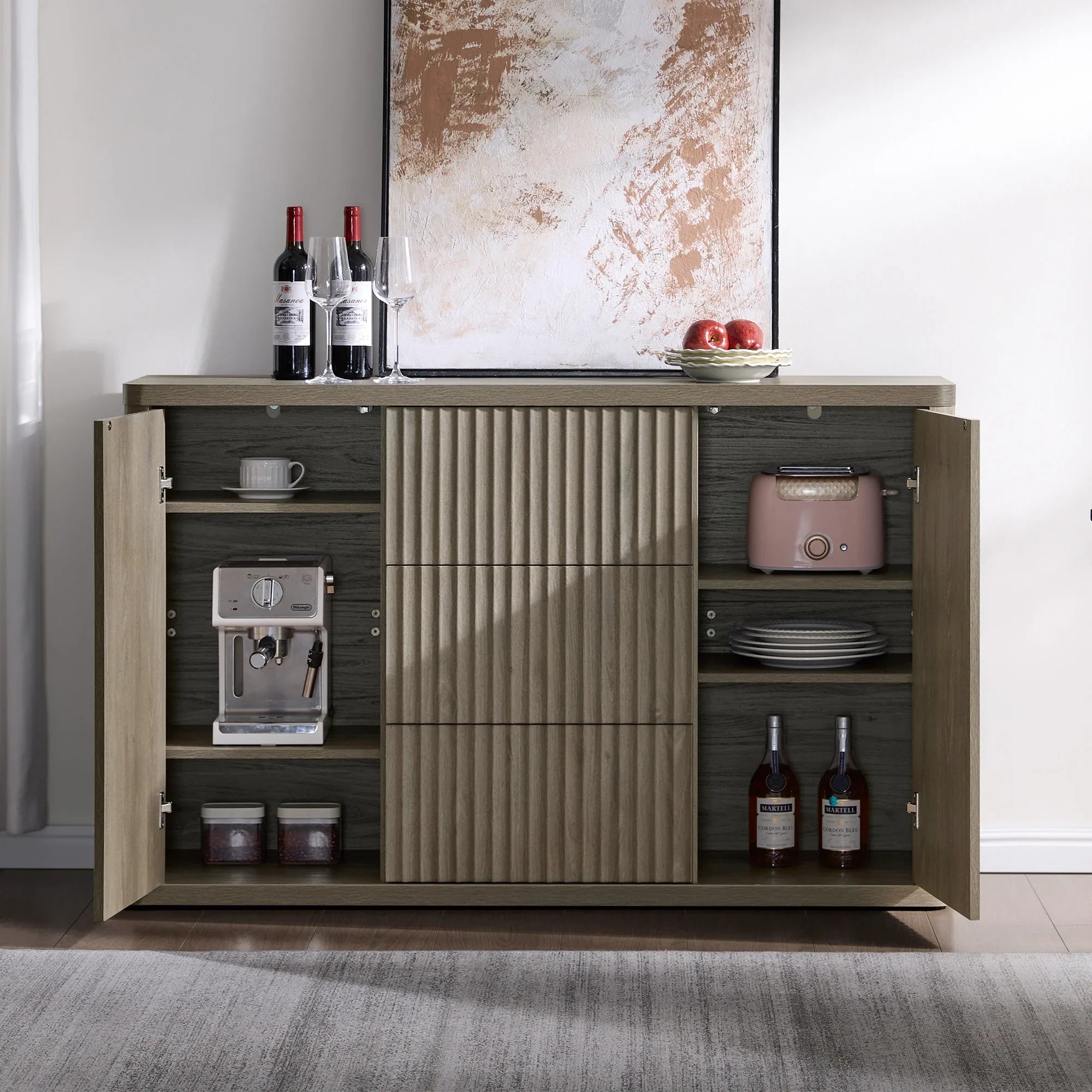 Cas Sideboard With 2 Doors And 3 Drawers