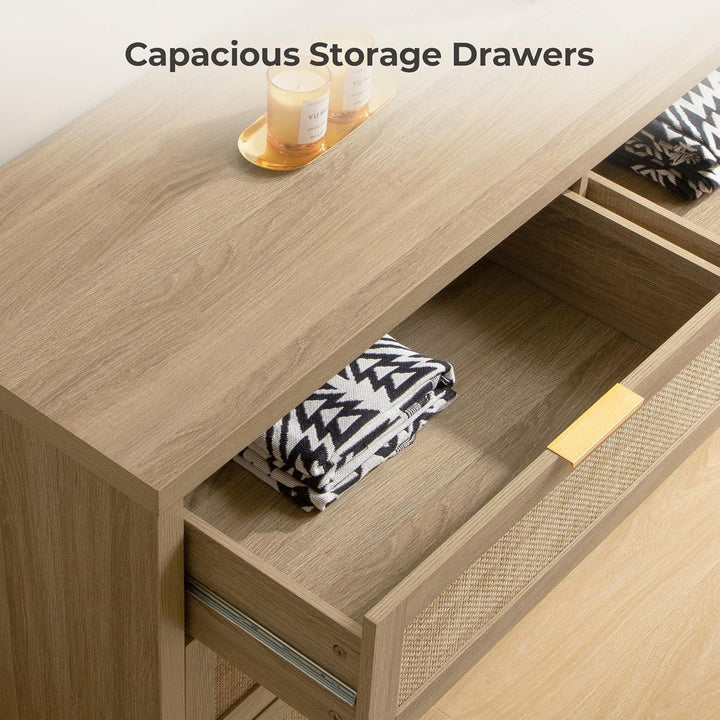 Savanna 6 Drawers Dresser, Wardrobe and Nightstands Set