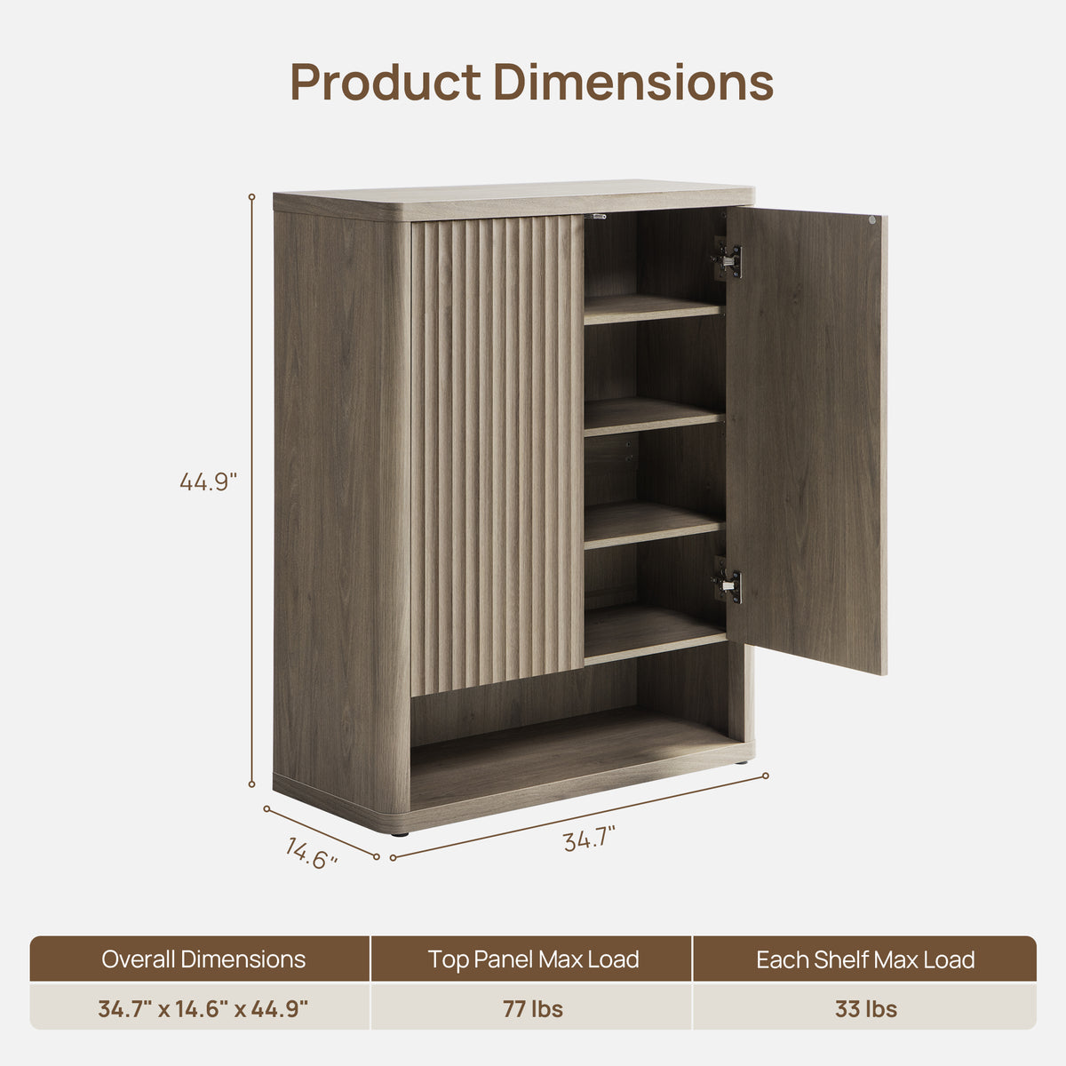 Cas Shoe Cabinet with Storage