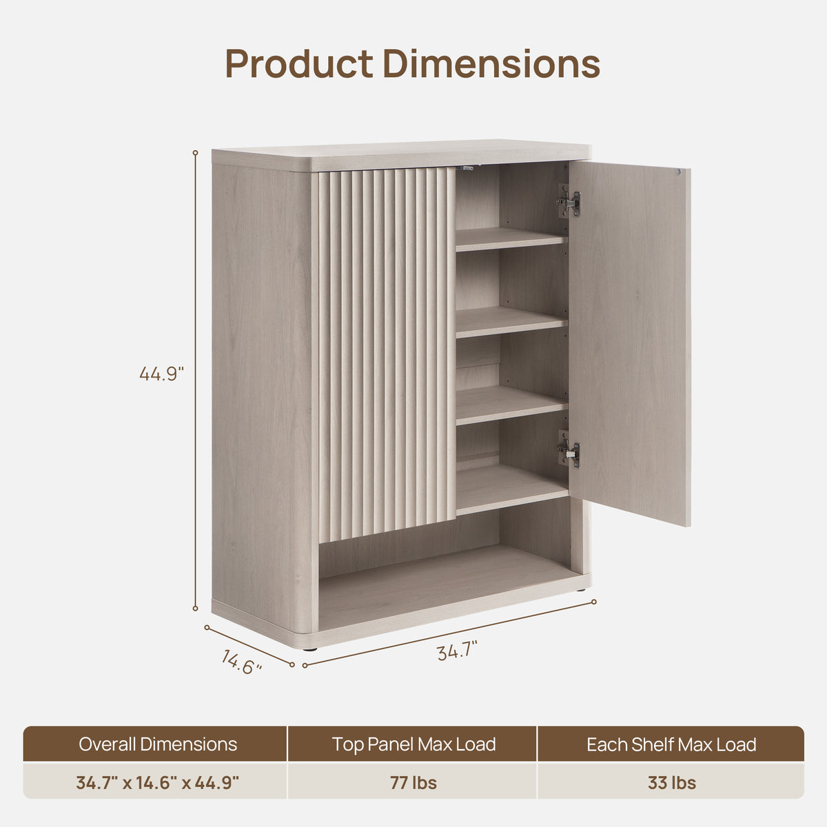 Cas Shoe Cabinet with Doors