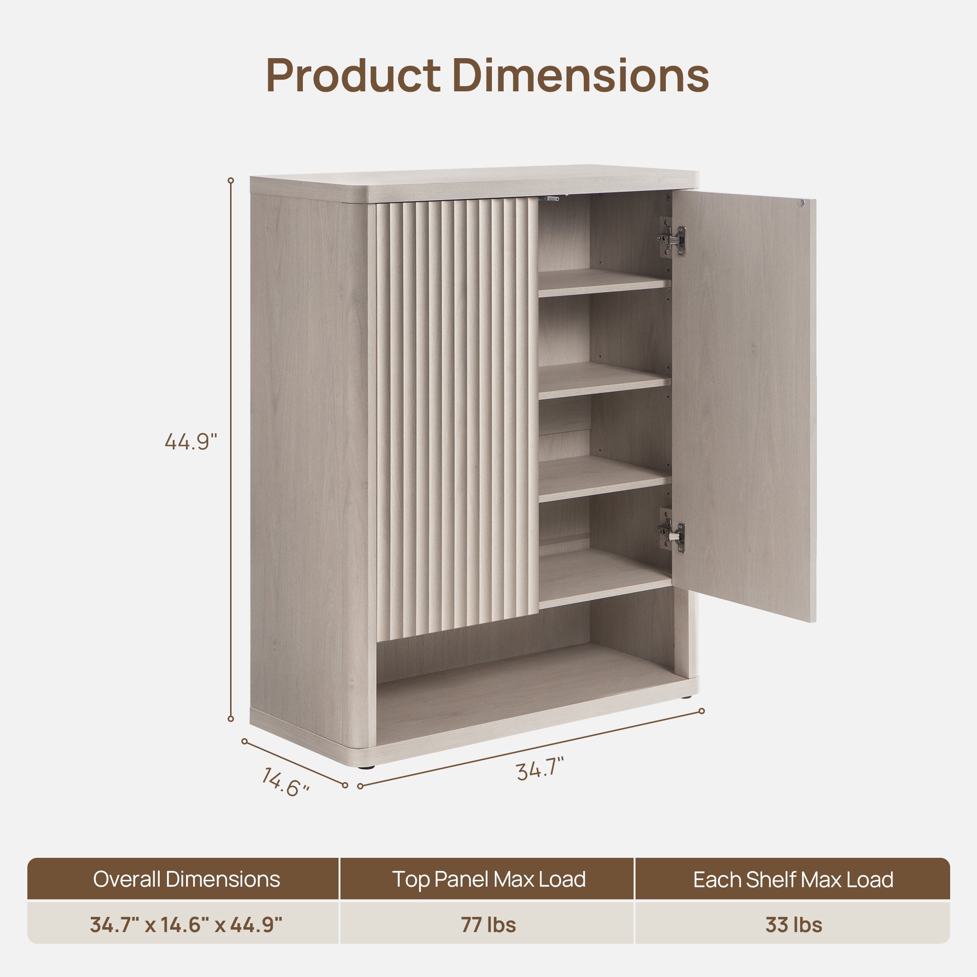 Cas Shoe Cabinet with Doors