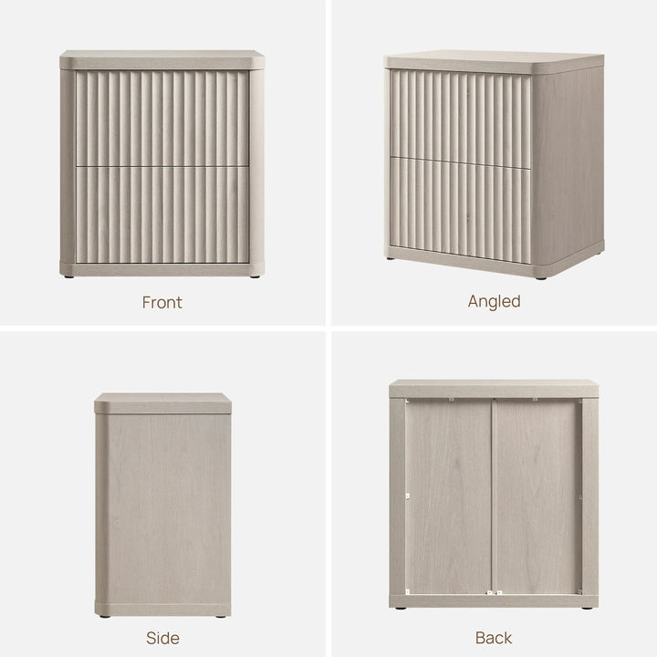 Cas 2 Drawers Nightstand for Bedroom