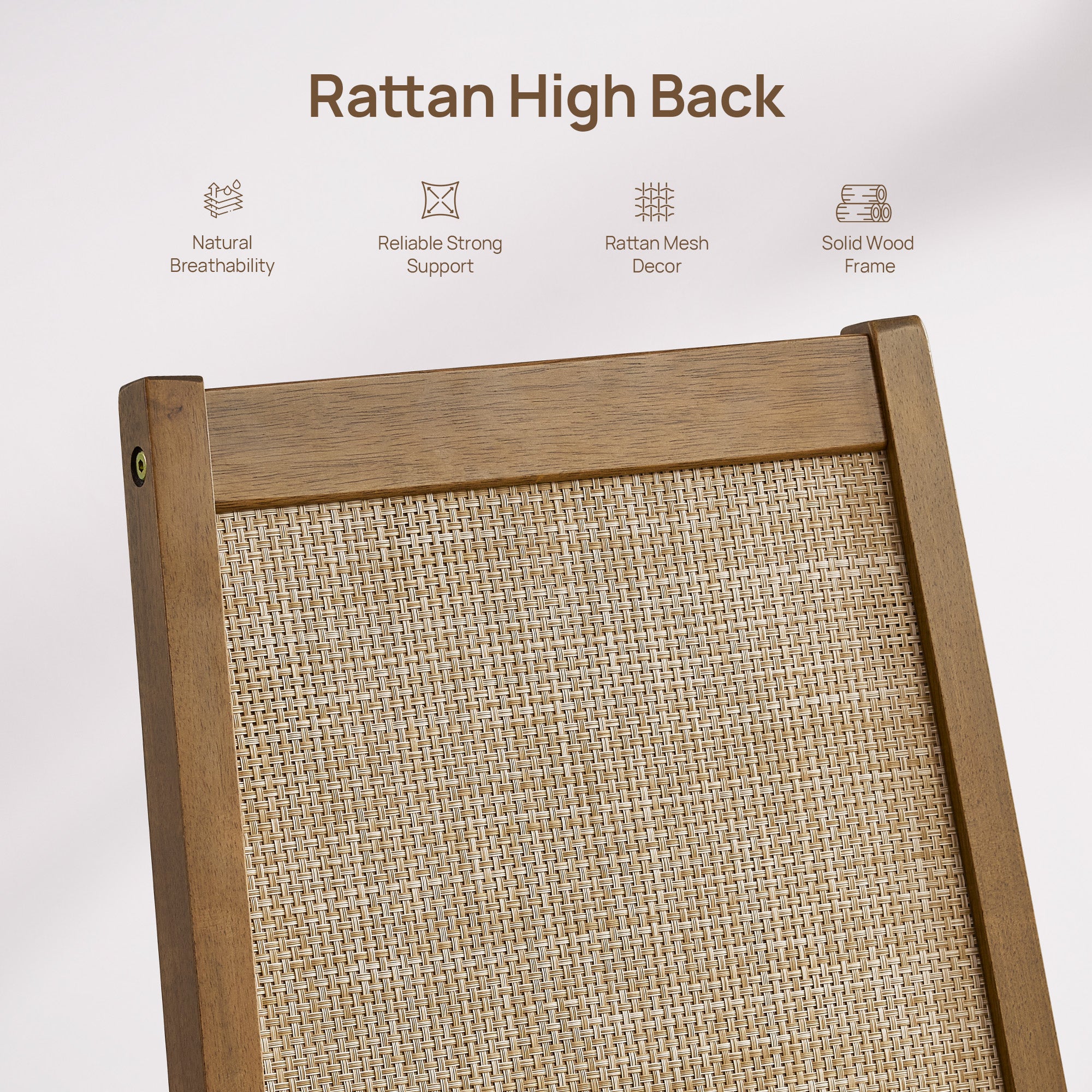 Savanna Modern Dining Chair, Solid Wood Frame