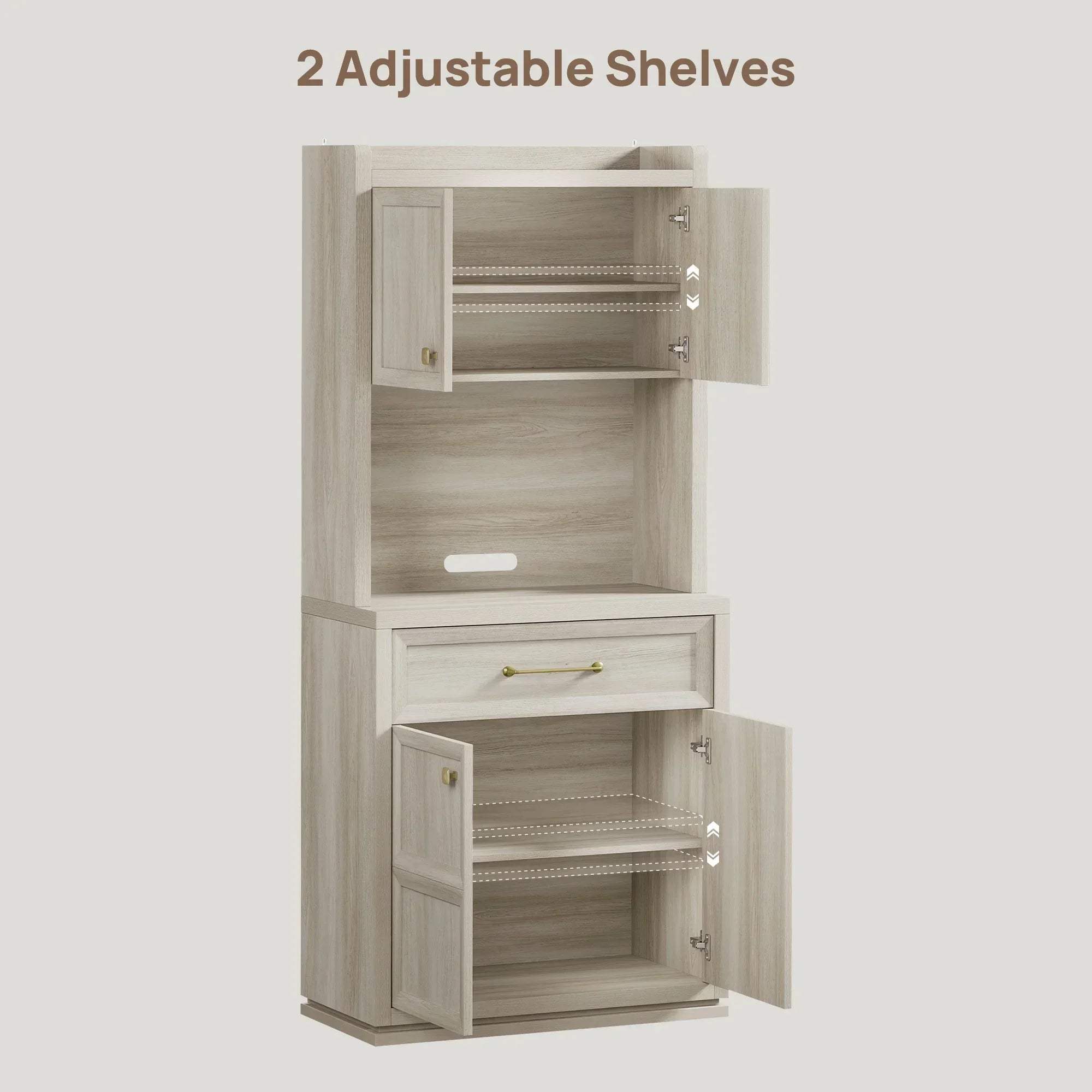 Helio Black Pantry Cabinet