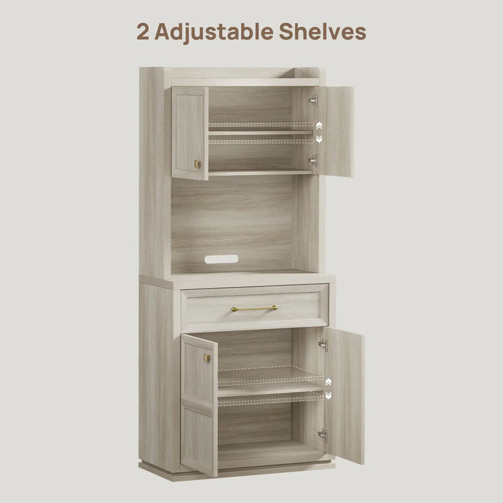 Helio Black Pantry Cabinet