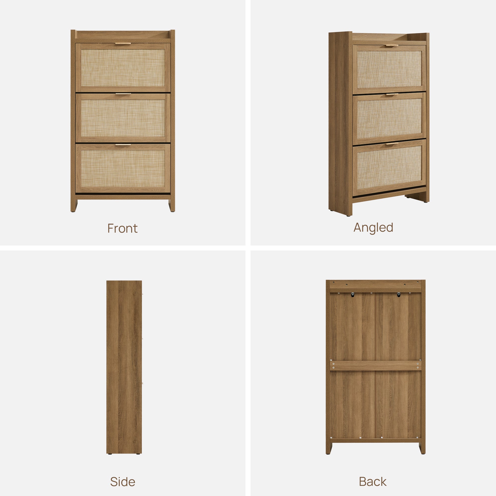 Savanna Flip Door Shoe Cabinet, 30 Pairs Shoes