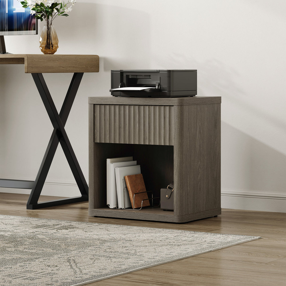 Cas Night Stand with Storage, Set of 2