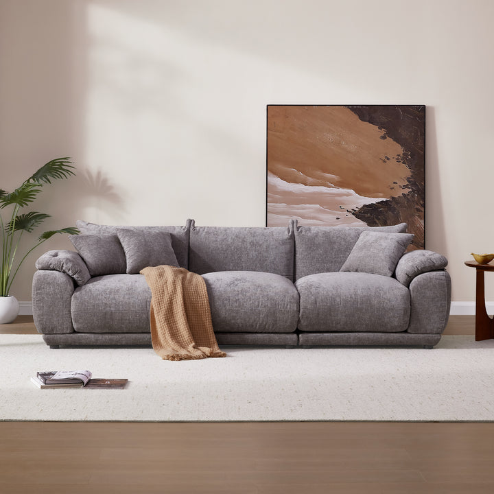 Noor Modular 3 Seater Sofa, Chenille Fabric