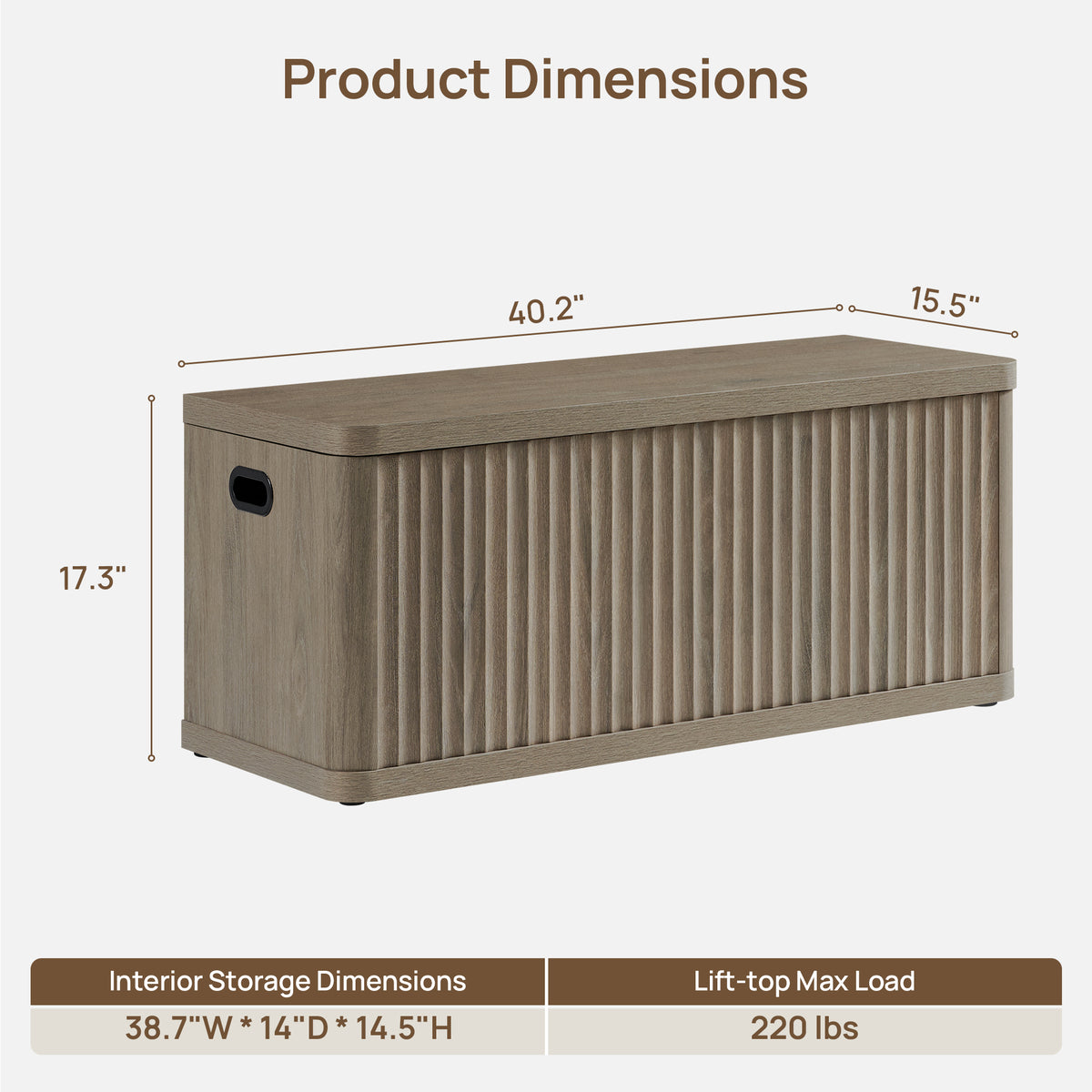 Cas Bench Seat with Storage