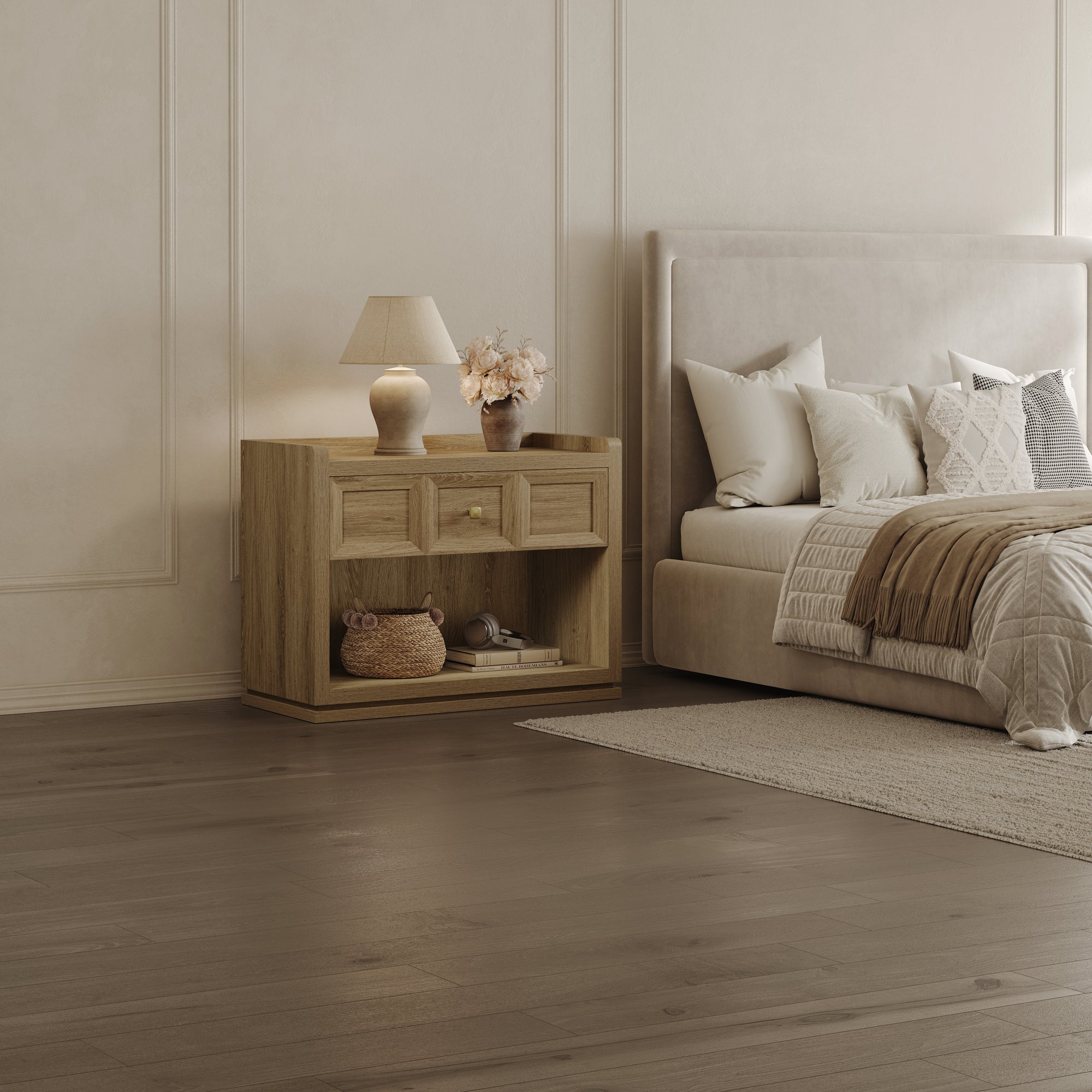 Helio Large-Size Nightstand, Bedroom Storage