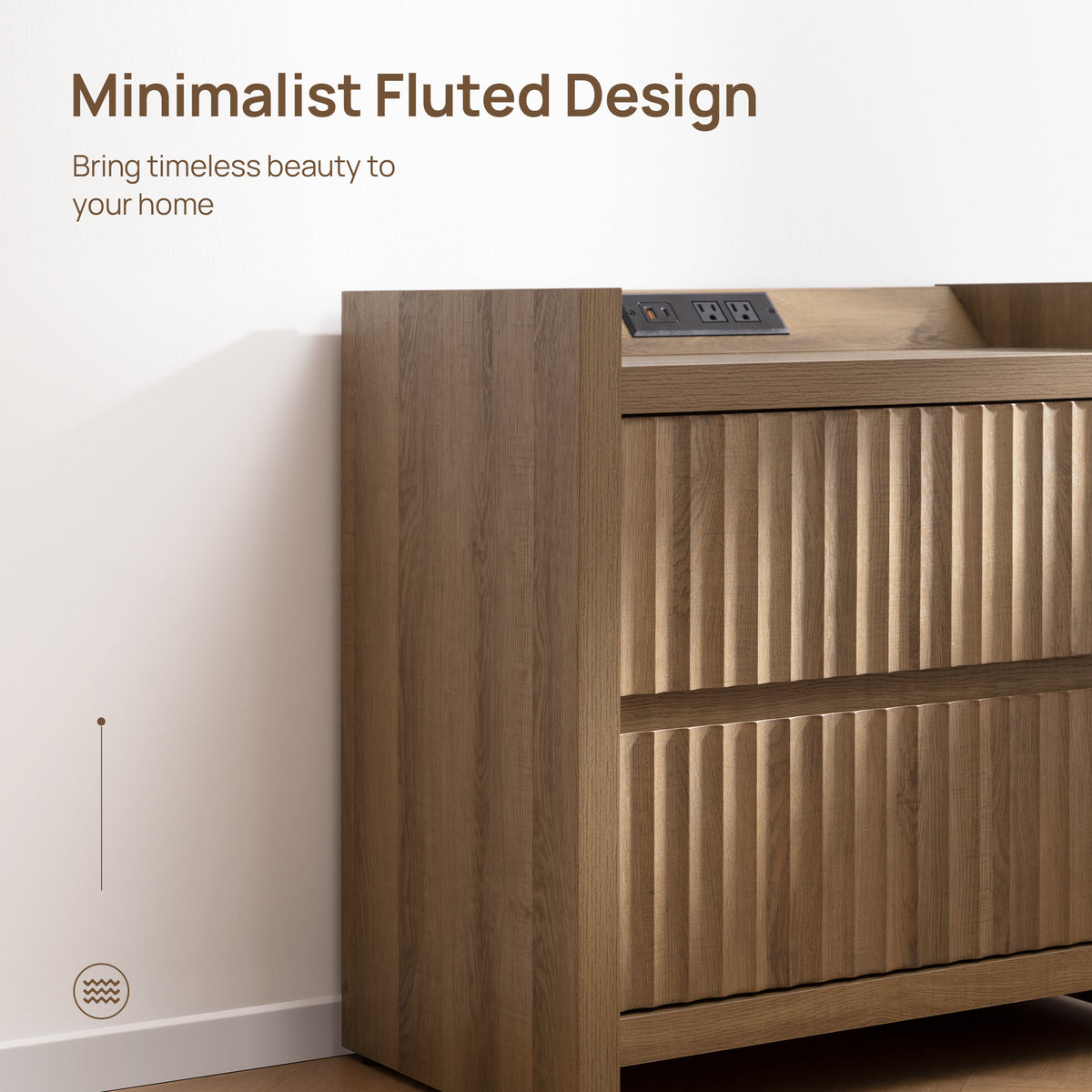 Prelude 6-Drawer Dresser and Nightstands Set