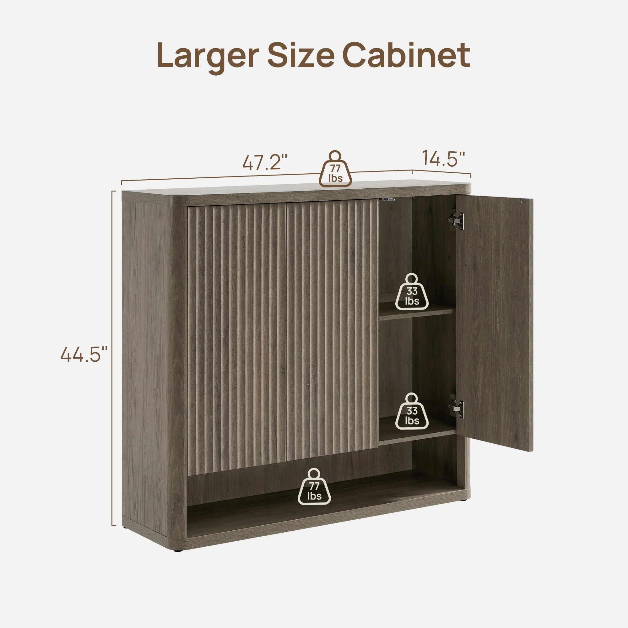 Cas Shoe Storage Cabinet with Doors